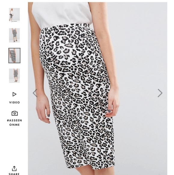 ASOS maternity leopard print skirt - Picture 3 of 4